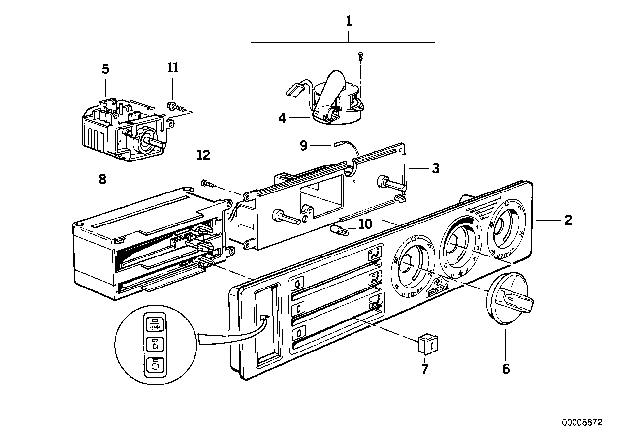 1992 BMW M5 Air Conditioning Control Diagram 2