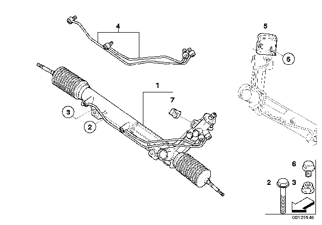 2003 BMW X5 Hydro Steering Box Diagram