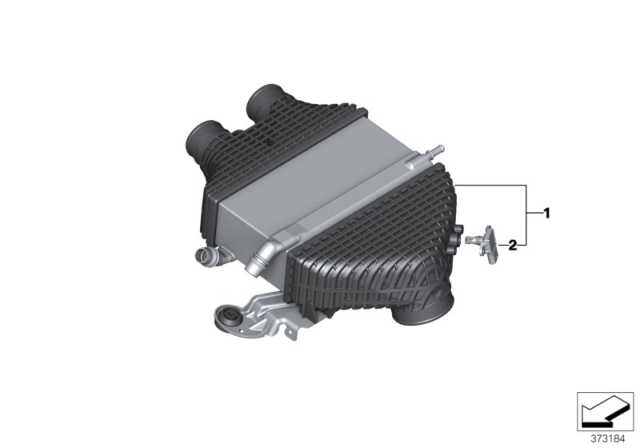2018 BMW M4 Charge-Air Cooler Diagram for 17517846235