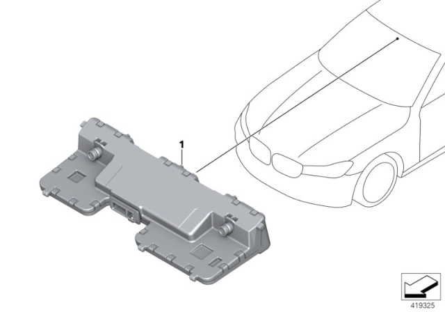 2019 BMW 540i Camera - Based Driver Assistance System Diagram