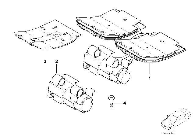 2008 BMW M5 Seat, Front, Active Seat, Single Parts Diagram