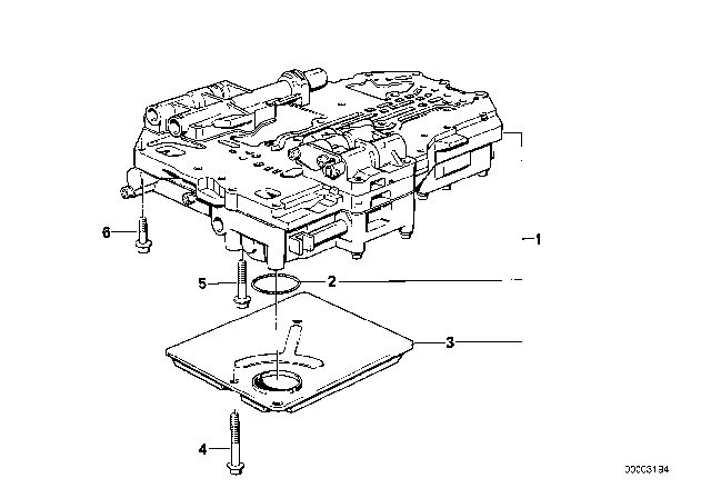 1989 BMW 325ix Control Unit & Attaching Parts (ZF 4HP22/24-H) Diagram