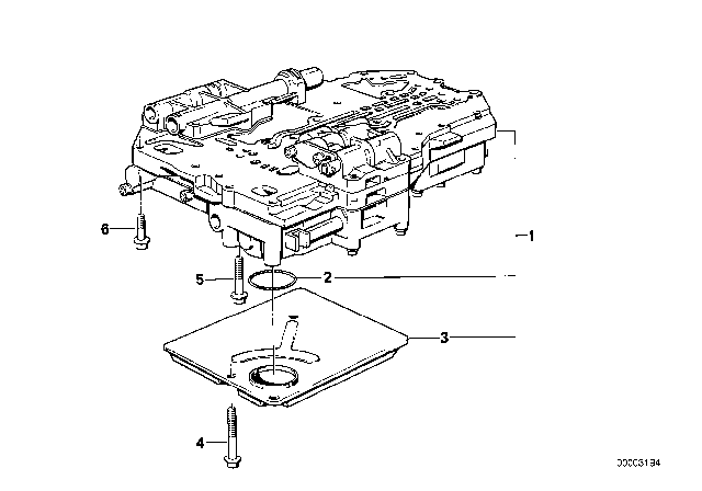 1991 BMW 325ix Control Unit & Attaching Parts (ZF 4HP22/24-H) Diagram