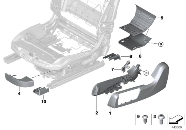 2017 BMW M4 Seat, Front, Seat Panels, Electrical Diagram