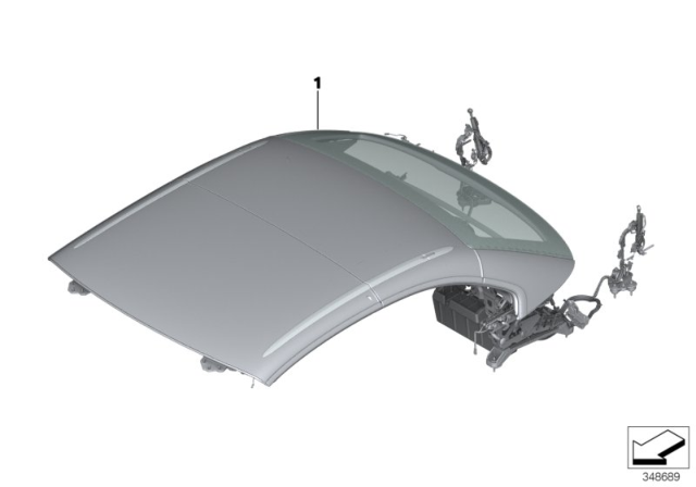 2020 BMW 440i Hardtop, Retractable Diagram