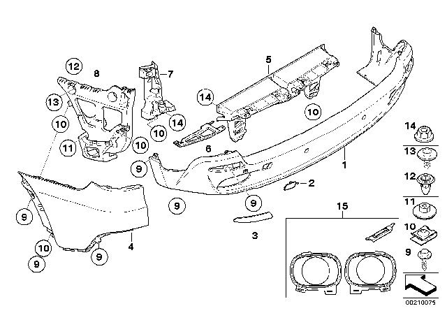 2009 BMW X5 Lateral Part Right Prime Coated Diagram for 51127179022