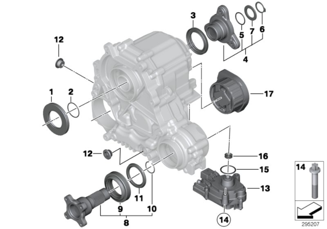 2010 BMW 750Li xDrive Shaft Seal Diagram for 27107593452