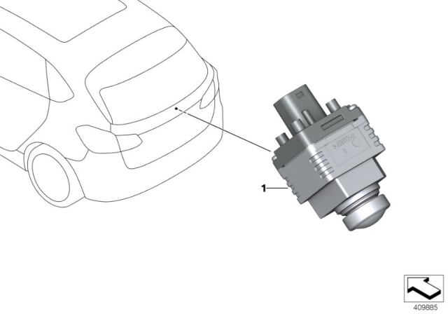 2016 BMW X1 Reversing Camera Diagram