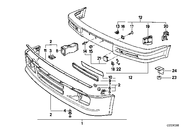 1988 BMW 325i Air Channel Left Diagram for 51712238867