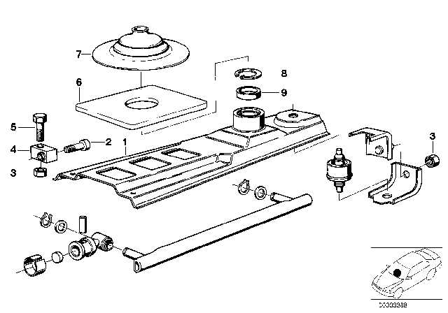 1979 BMW 320i Gearshift, Mechanical Transmission Diagram 1