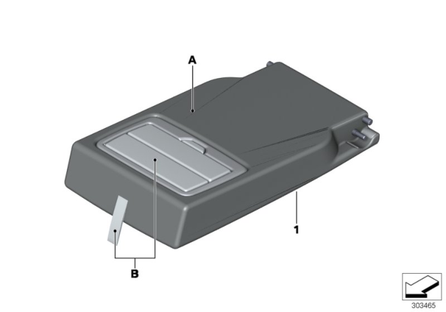 2016 BMW 340i Individual Armrest Diagram 4