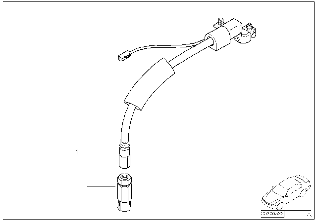 2000 BMW 323i Wagon(E46) Repair Kit For Safety Battery Terminal Clamp Diagram