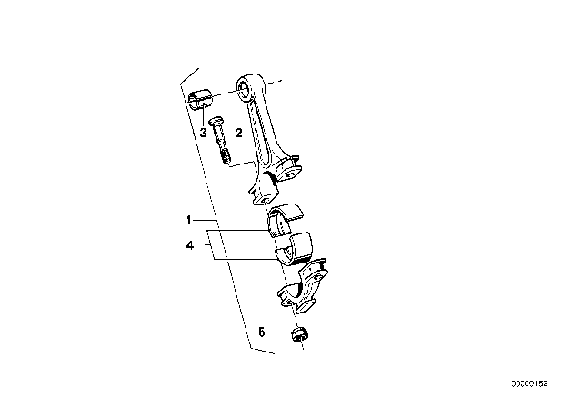 1984 BMW 633CSi Crankshaft Connecting Rod Diagram