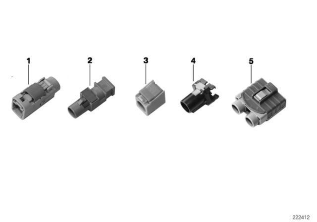 2015 BMW 328i xDrive Repair Parts, Coaxial Cable, Housing Diagram