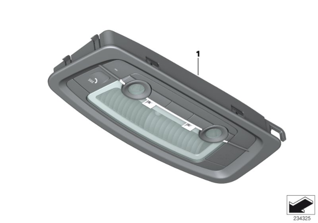 2012 BMW 650i Switch Unit Roof Diagram