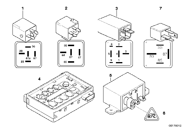 2010 BMW 650i Sensors And Relays Diagram