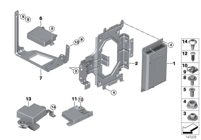 2010 BMW Z4 Bluetooth Antenna Diagram for 84109142092