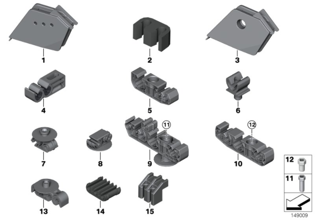 2007 BMW 328xi Brake Pipe Rear / Mounting Diagram