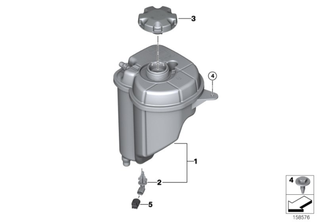 2015 BMW X5 Expansion Tank Diagram