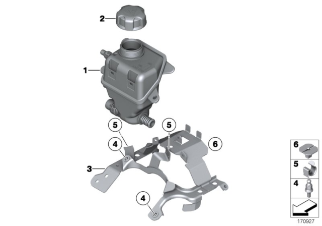 2009 BMW X6 Expansion Tank Diagram for 17137647281