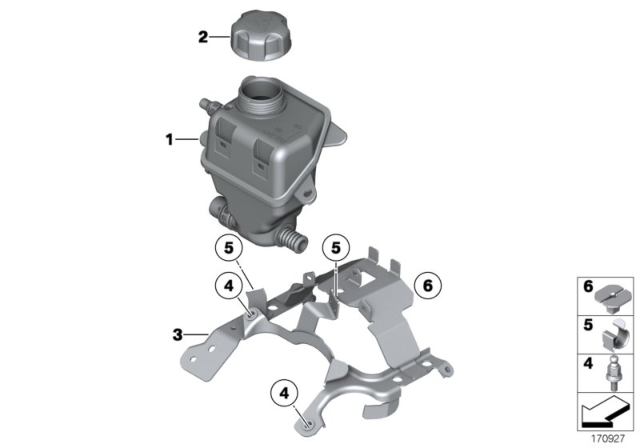 2016 BMW X6 Expansion Tank, Intercooler Diagram