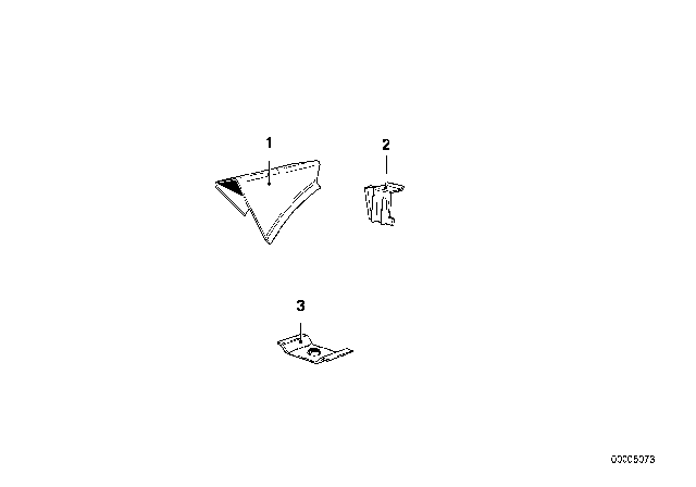 1977 BMW 530i Front Body Bracket Diagram