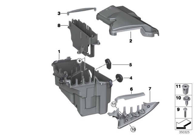 2018 BMW X5 INSTRUMENT CARRIER Diagram for 12908514333