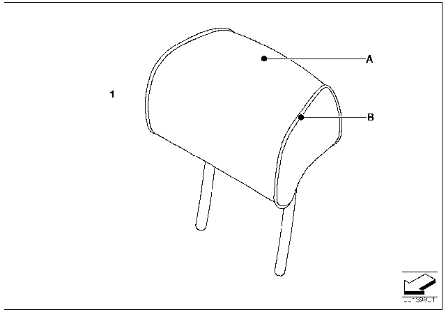 2006 BMW 525i Individual Headrest Diagram 6