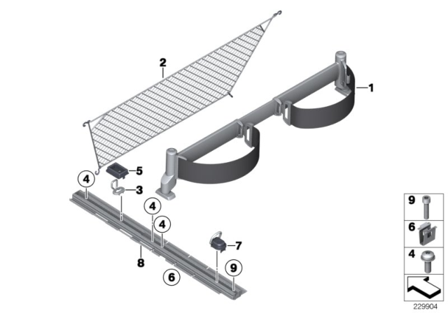 2014 BMW X3 Lashing System Diagram