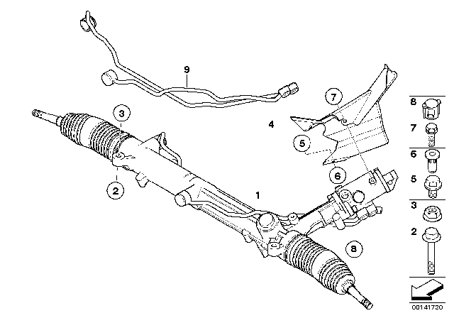 2006 BMW M6 Pipe Set Diagram for 32132283347