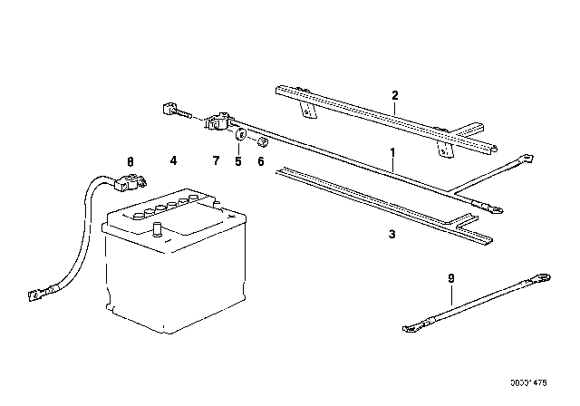 1993 BMW 320i Battery Cable Diagram 1