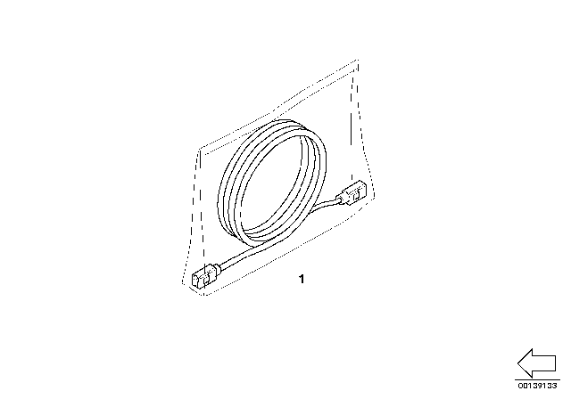 2000 BMW 323i Aerial Line Diagram 2