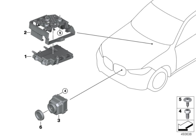 2020 BMW X7 BRACKET, CONTROL UNIT Diagram for 66546808786