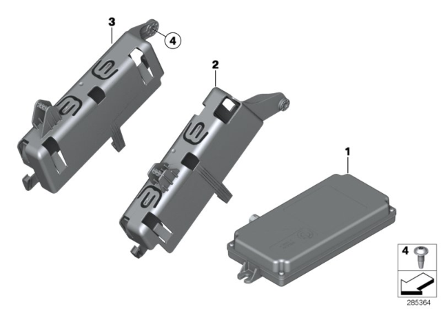2015 BMW 328i xDrive Control Unit, Reversing Camera Diagram