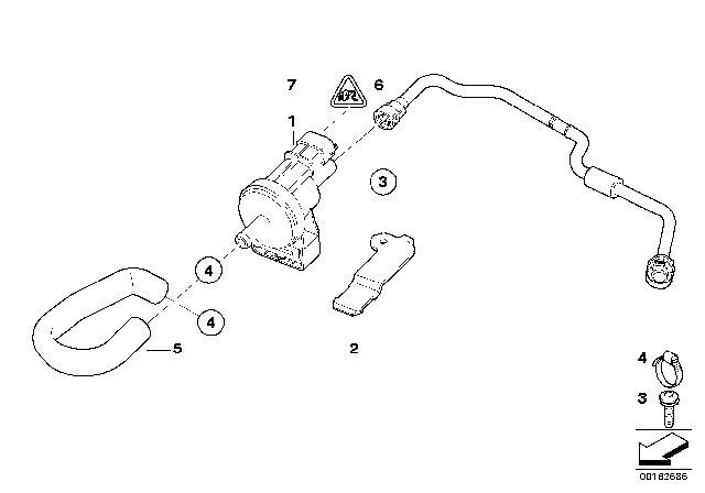 2012 BMW M3 Pipe Diagram for 13907838441