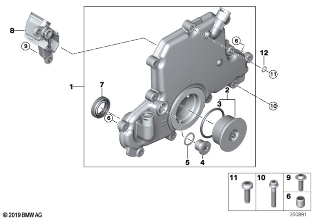 2015 BMW i3 Screw Plug Diagram for 07119908550