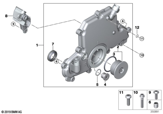 2015 BMW i3 Isa Screw Diagram for 07129907194