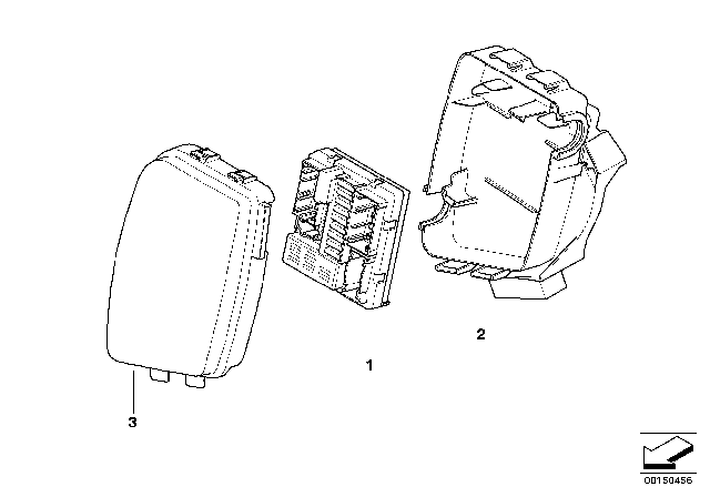 2007 BMW X3 Power Distribution Module Diagram