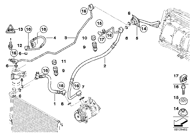 2006 BMW X3 Coolant Lines Diagram