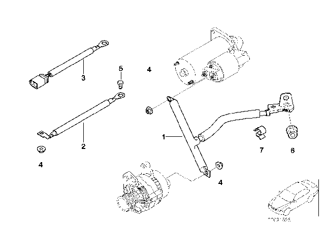 2010 BMW X5 Battery Cable Diagram