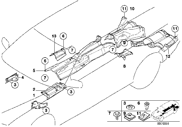 2000 BMW 528i Heat Insulation Diagram 2