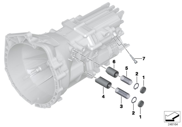 2014 BMW 320i Gearshift Parts (GS6-17DG) Diagram