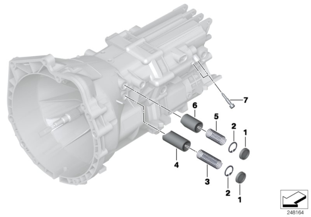 2013 BMW 320i Gearshift Parts (GS6-17DG) Diagram