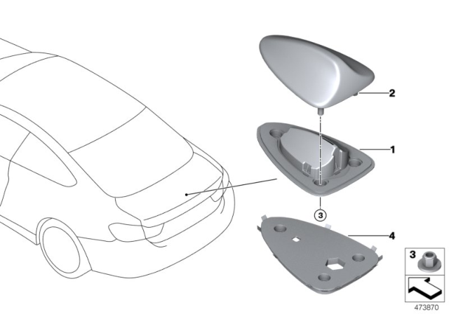 2015 BMW M235i Aerial Diagram