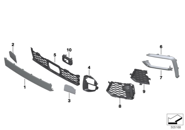 2020 BMW X6 COVER, TOWING HINGE Diagram for 51118092345