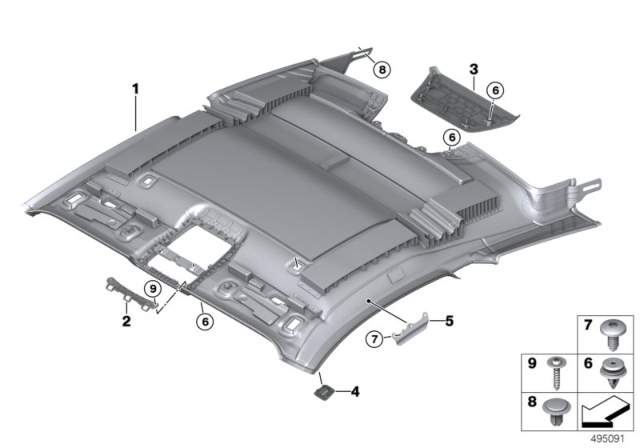 2020 BMW 840i DEFLECTOR PLATE, RIGHT Diagram for 51447433506
