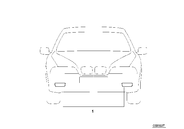 1992 BMW 318is Foglight Kit Diagram