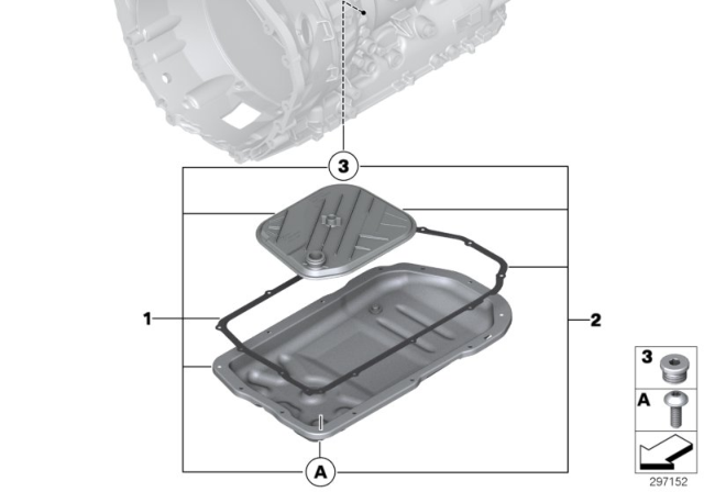 2013 BMW 760Li Oil Sump (GA8HP90Z) Diagram