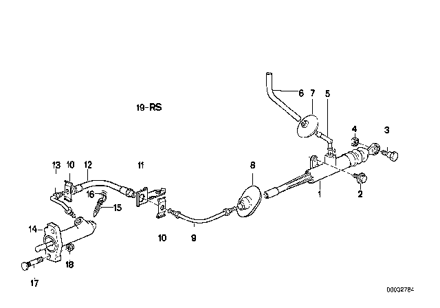 1991 BMW 525i Clutch Control Diagram