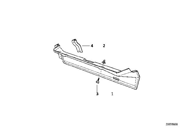 1999 BMW M3 Heater Closing Panel Diagram